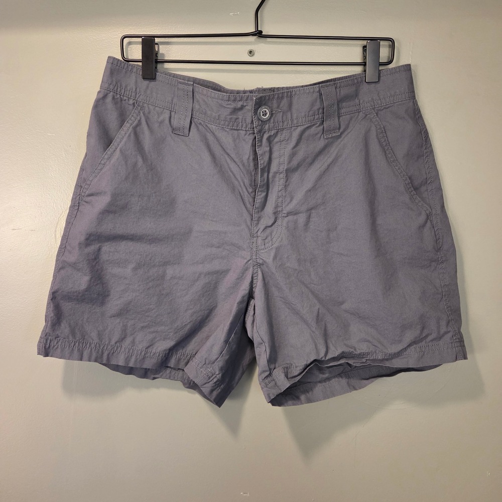 Columbia Men's 34 Waist 100% Cotton Shorts 6" Long Gray Outdoor Hiking